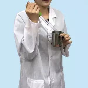 의사 약사 실험복 가운 M 영양사 여름용 위생복 흰색 연구소 작업복