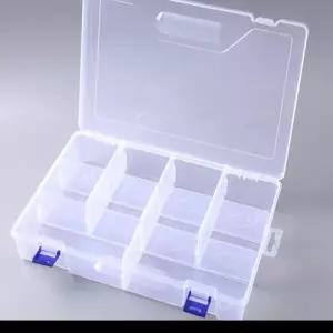 대형 10칸 소품 보관함 30x20x6 칸막이 미끼 낚시 케이스