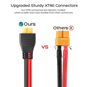 3m/1.5m 12AWG 자동차 시가 라이터에서 XT60 어댑터 케이블로 연결 ALLPOWERS R600 R1500 S2000 Pro Ecofl