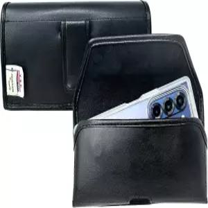 갤럭시 Z 폴드7 2025용 터틀백 벨트 홀더 소형 슬림 MagSafe 스타일 케이스에 적합 프리미엄 블랙 가죽