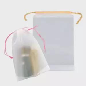 화장품정리가방 불투명 세명파우치 끈파우치 더스트백 비닐 세면도구 여행용