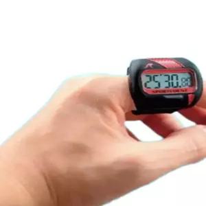 핑거워치 손가락 방수 훈련 스톱워치 수영기록 수영 러닝 다이버 측정 링 스포츠