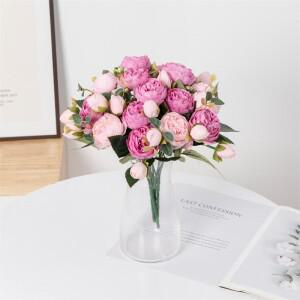 인공 꽃 가짜 실크 흰색 모란 홈 룸 꽃병 장식에 사용 크리스마스 화환 웨딩 부케 파티 액세서리