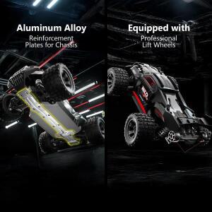 1/16RC 오프로드 트럭-내구성 있는 초보자용 고속 리모컨 몬스터 2개의 충전식 포함