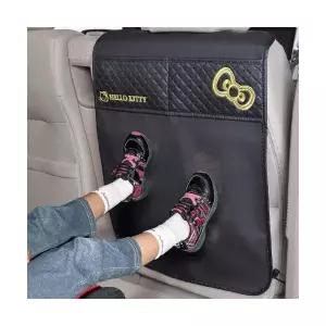 산리오 헬로키티 차량 킥 가드 시트백 커버 블랙 골드