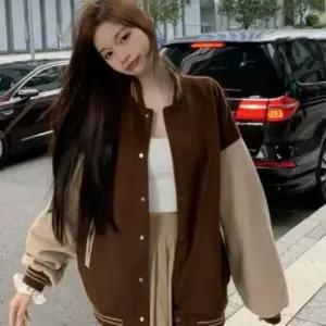 여성 루즈핏 두꺼운 기모 안감 기본 야구 점퍼