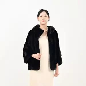 코펜하겐 퍼 풀스킨 블랙 나그랑 밍크코트 국내생산 본사직영 WJF2025BAN10BL)