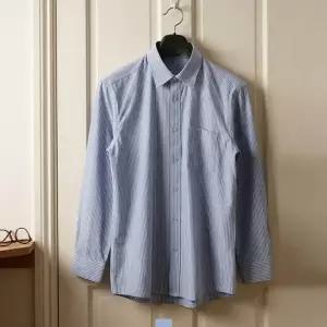 [파파브로][모로엠] 블루 스트라이프 남성 긴소매 셔츠 DMG-SHA-Q4525979