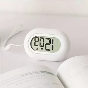 수험생 수능 학습용 진동 알람 타이머 화이트 휴대용 스터디 시계