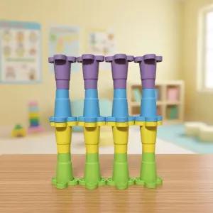 다인교구 소프트 자석 컵쌓기 블록 블럭 스태킹 마그넷 쌓기놀이 리빙박스 보관함 (40p)