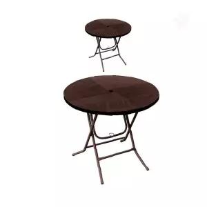 원형 접이식 테이블 2p 철제 다리 업소 카페 야외 행사 간편 이동 보관 좌석