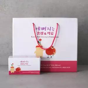 홍삼음료 홍삼&석류 1,500ml(50mlx30포) / 6년근홍삼 / 손잡이형박스