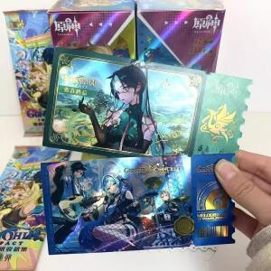 원신 임팩트 시리즈 레인보우 캐릭터 티켓 스텁 컬렉션 카드 풀 핫