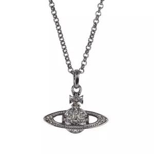 26SS 여성 미니 바스 릴리프 목걸이 건메탈 63020086 02S108