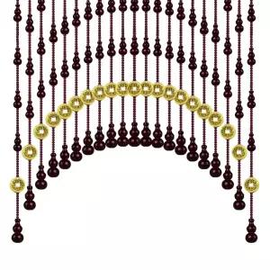 구슬 출입문 가림막 주렴 장식 화장실 칸막이 비즈 입구