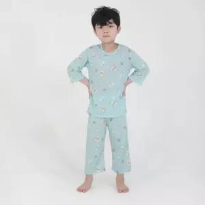 )간식파티 7부 상하 세트 봄 여름 유아 내의 실내복 잠옷 내복