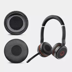 Jabra Evolve 20SE 30II 40 65 75용 이어 패드 쿠션 소프트 커버 2개