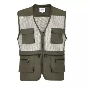 [옷자락]남성 여름 아웃도어 낚시용 메쉬 멀티 포켓 조끼
