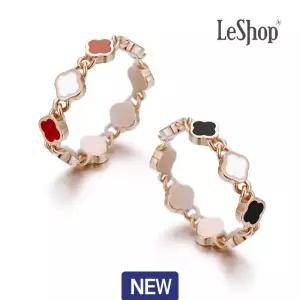 14K 모노 클로버 반지(GoldPlated)_LJ6015BRR