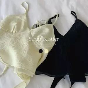 핫핑 [고급미/레이어드/활용도] 포코니 투톤 쉬폰 백스트랩 레이어드 뷔스티에