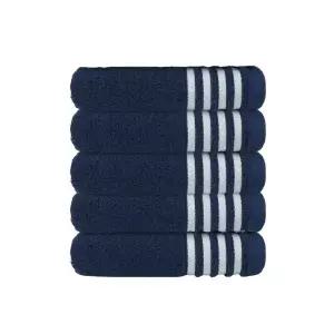 아트미즈 호텔타올 파인라인 국내생산 30수 180g 먼지없는수건 미드나잇 네이비 10장