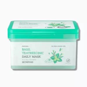 스킨푸드 뽑아쓰는 마스크팩 1일1팩 바질 티트리 30매 BNS