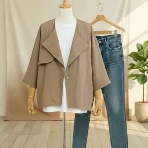 [다잇템] 여성 빅사이즈 라이트 시원한 여름용 자켓