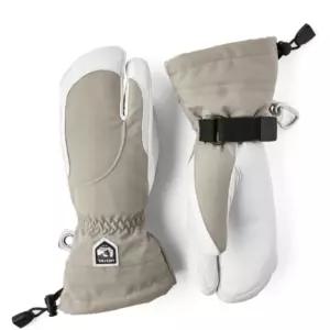 헤스트라 여성 스키 장갑 3핑거 방수 카키 화이트 XS BNA