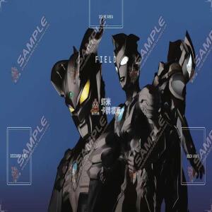 울트라맨 시리즈 600x350mm 카드 게임 티가 제로 엣지 고무