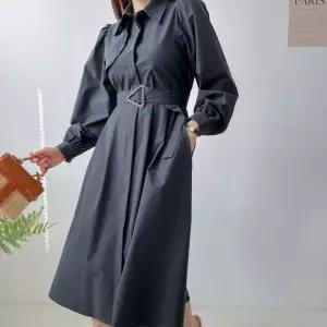 [신상오픈런]트렌치원피스 허리벨트 퍼프긴팔 플레어 바스락 (31613089)