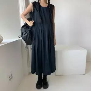 [신상오픈런]빅사이즈 민소매원피스 라운드넥 오버핏 플리츠 (30463269)