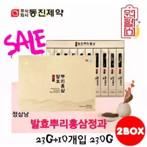 1+1 동진제약 발효뿌리홍삼 20g 10개입 2박스 동진홍삼정과