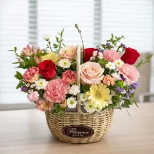 이지플라워 꽃바구니 부모님사랑[장미카네이션혼합] 생일 기념일 감사 고백 축하 선물 꽃배달