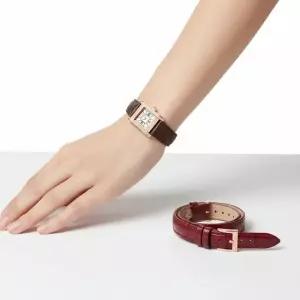 엠포리오 아르마니 아르마니 AR80083SET GENNI) 제니 자개 스퀘어 추가 스트랩 세트 여성 가죽시계