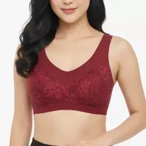 수면브라 국내생산 노와이어 홑겹 레이스 브라렛 여성 브라탑