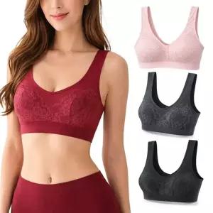 면 레이스 브라렛 국내생산 노와이어 노패드 홑겹 편한 브라탑