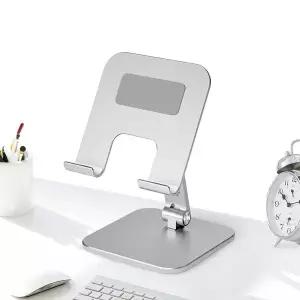 [알파플랜]휴대용 태블릿 거치대 접이식 패드 스탠드 ATH01 실버