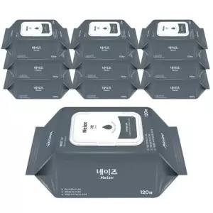 캡형물티슈 미래생활 네이즈 그랑 물티슈 캡형 120매x10팩