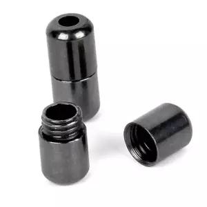 [룽스]운동화끈 신발끈정리 버클 캡슐 블랙 1세트