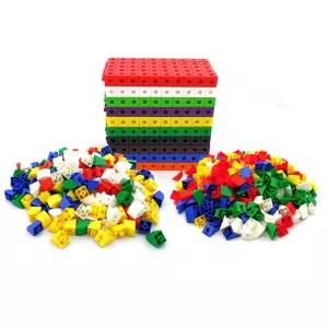 유치원교구 수막대 문제해결 연결큐브 블록세트1000P 초등학교 수개념블럭 5살용