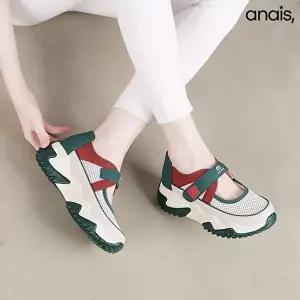 [아나이스]메쉬 스트랩 통굽 스니커즈 6cm_26S143