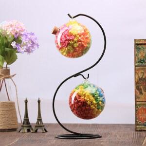 종이학 화환병 종이학유리병 2개 야광 인테리어 선물병 공병 소품 화병 글라스