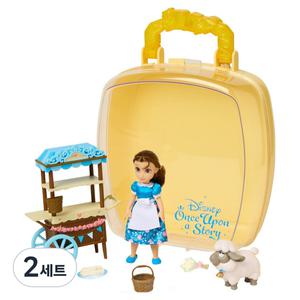 디즈니스토어 프린세스 원스 어폰 어 스토리 벨 미니 돌 플레이 세트