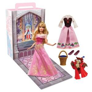 디즈니스토어 프린세스 잠자는숲속의공주 오로라 스토리북 돌 세트