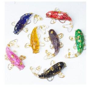 뚱보 7종 엽전품은 풍수 물고기 미니어처