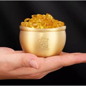 뚱보 재물운 현관 풍수 소금단지 쌀항아리 개업운수 황금항아리