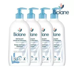 [비올란] 2 in 1 바디앤헤어 클렌저 750ml x4개 아기 신생아 올인원 저자극 코코넛워시