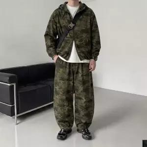 카모 밀리터리 바람막이 트레이닝 세트