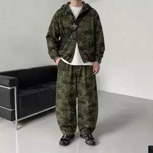 [노멀쉐이크]카모 밀리터리 바람막이 트레이닝 세트