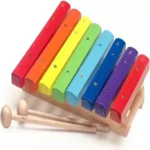 망치가 달린 스태그 XYLO-J8 RB US 8키 레인보우 실로폰